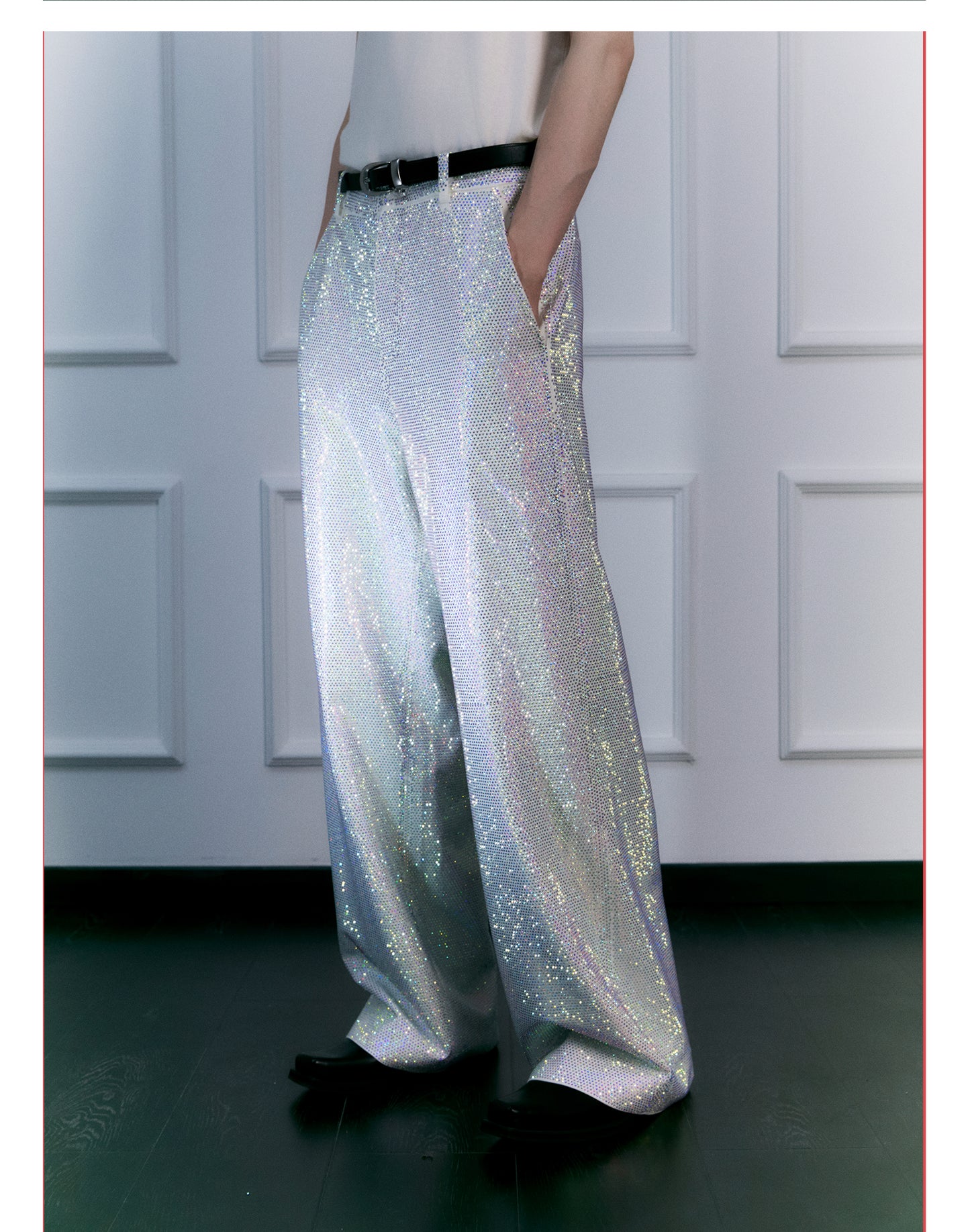 Galaxy Rhinestone Casual Pants