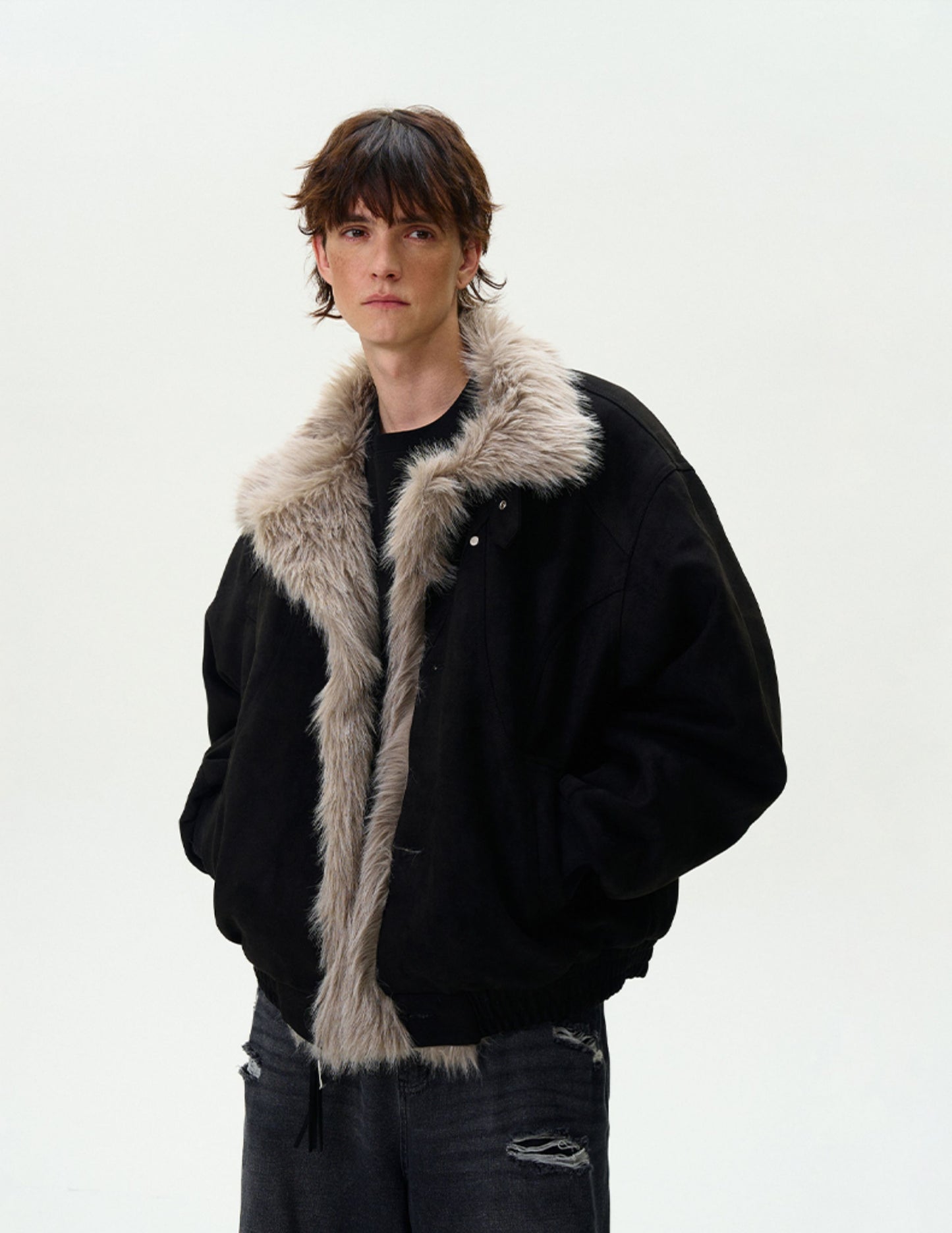 High-end fur collar jackets