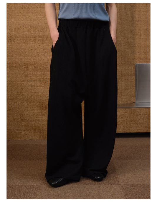 Herringbone Texture Casual Pants