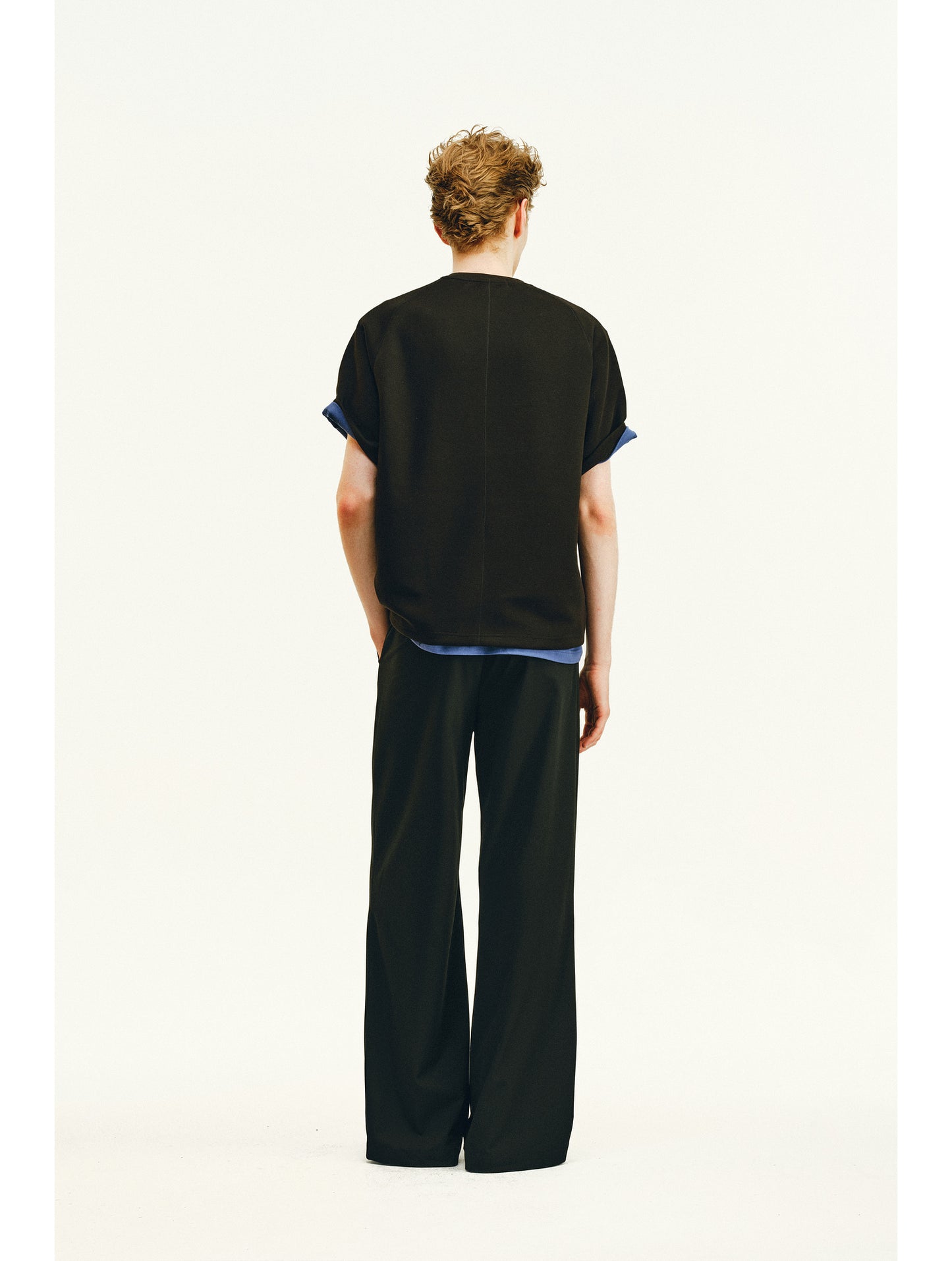 Double-Pleated Casual Pants