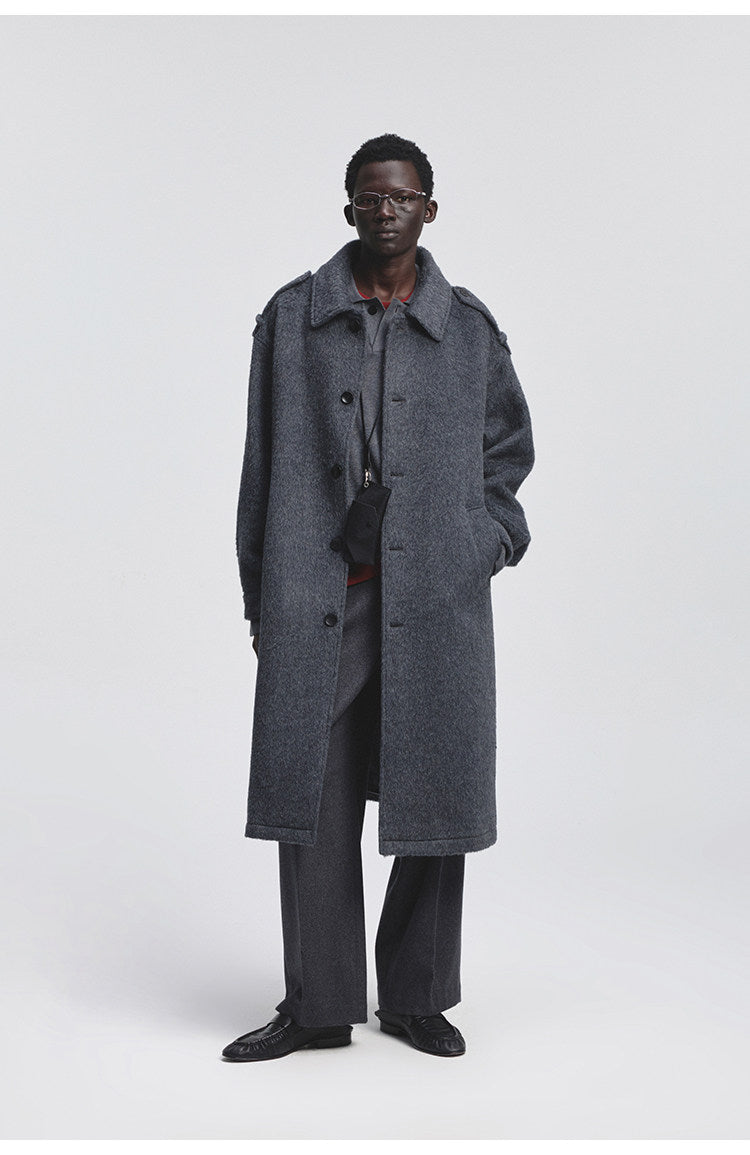 Single-faced Wool Coat