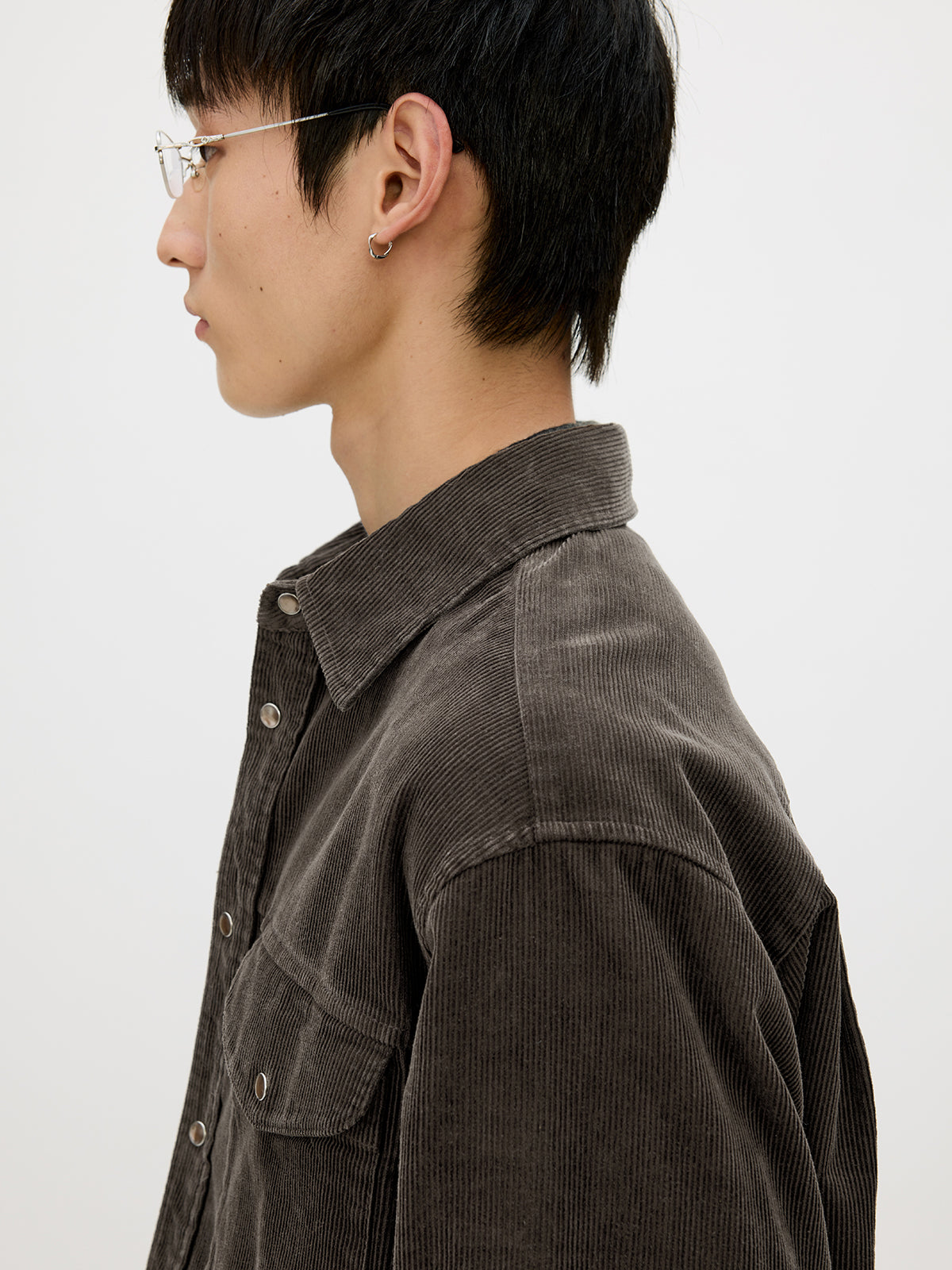 Corduroy Shirt with Pockets