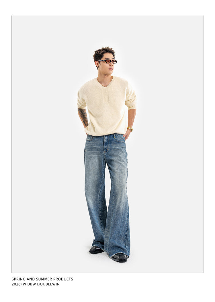 Wool V-neck Sweater