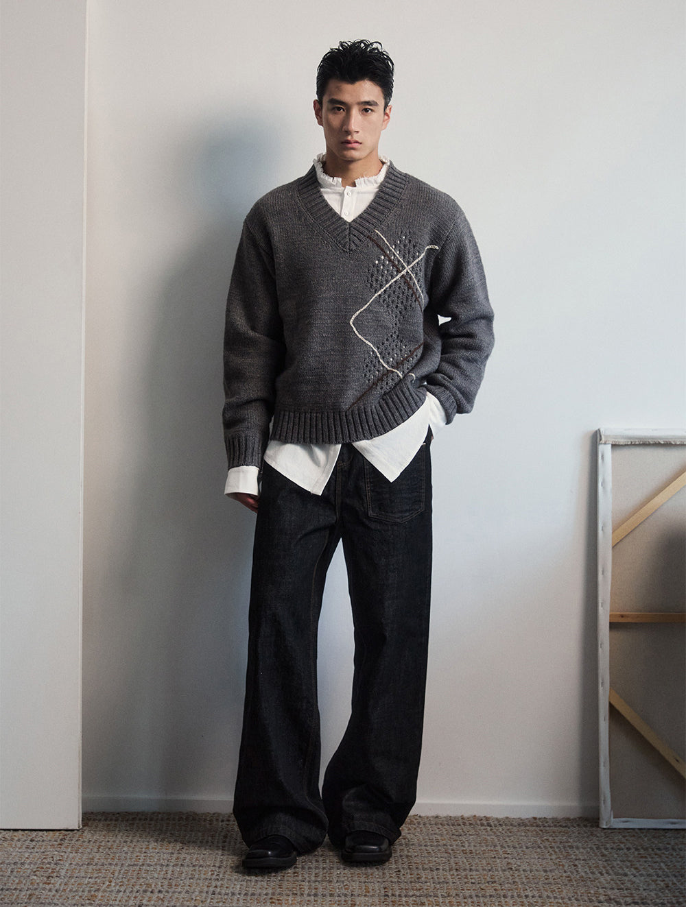 Unisex V-Neck Sweater