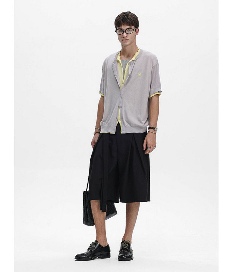 3D-Shirred Shorts