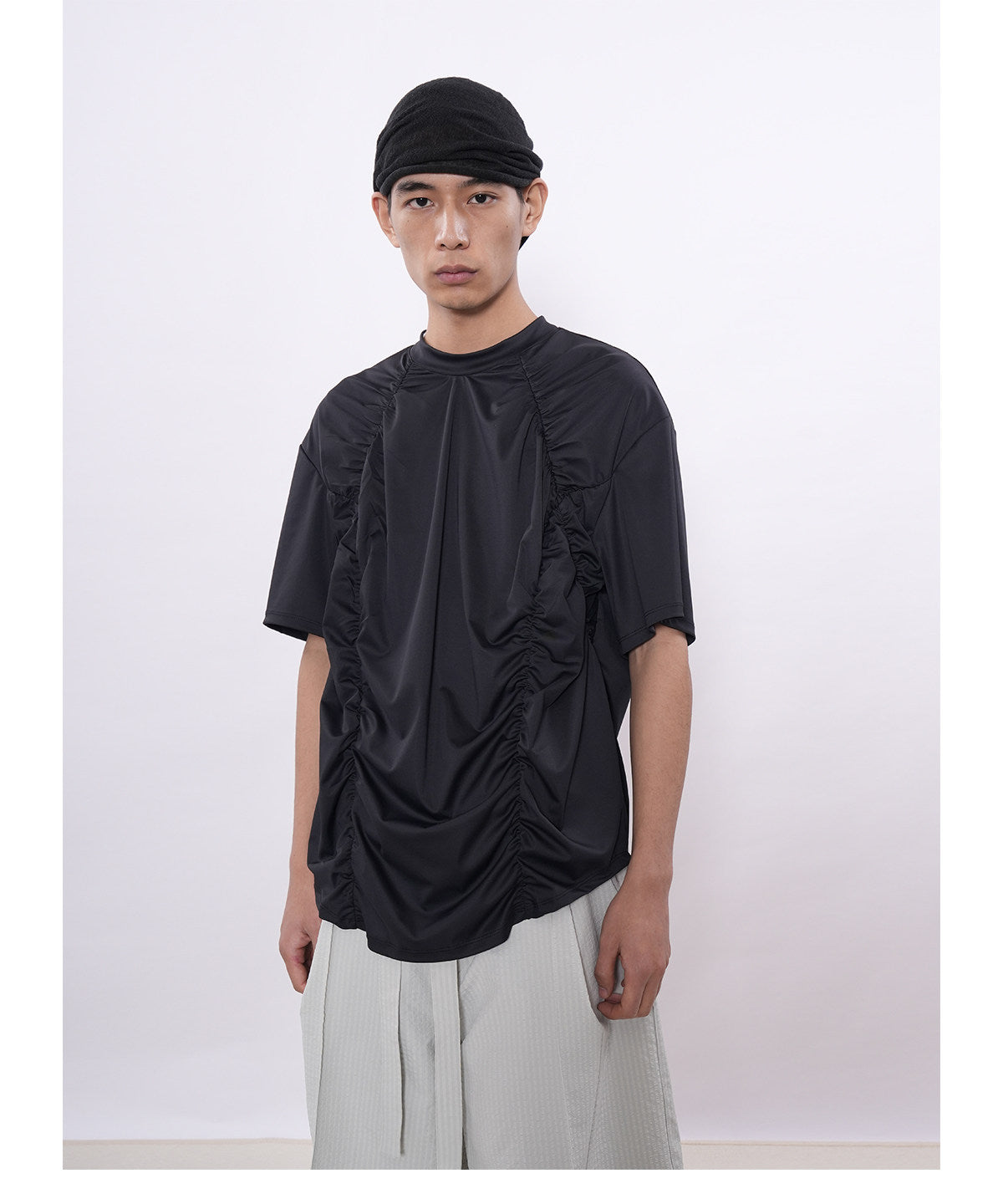 Pleated Workout T-Shirt