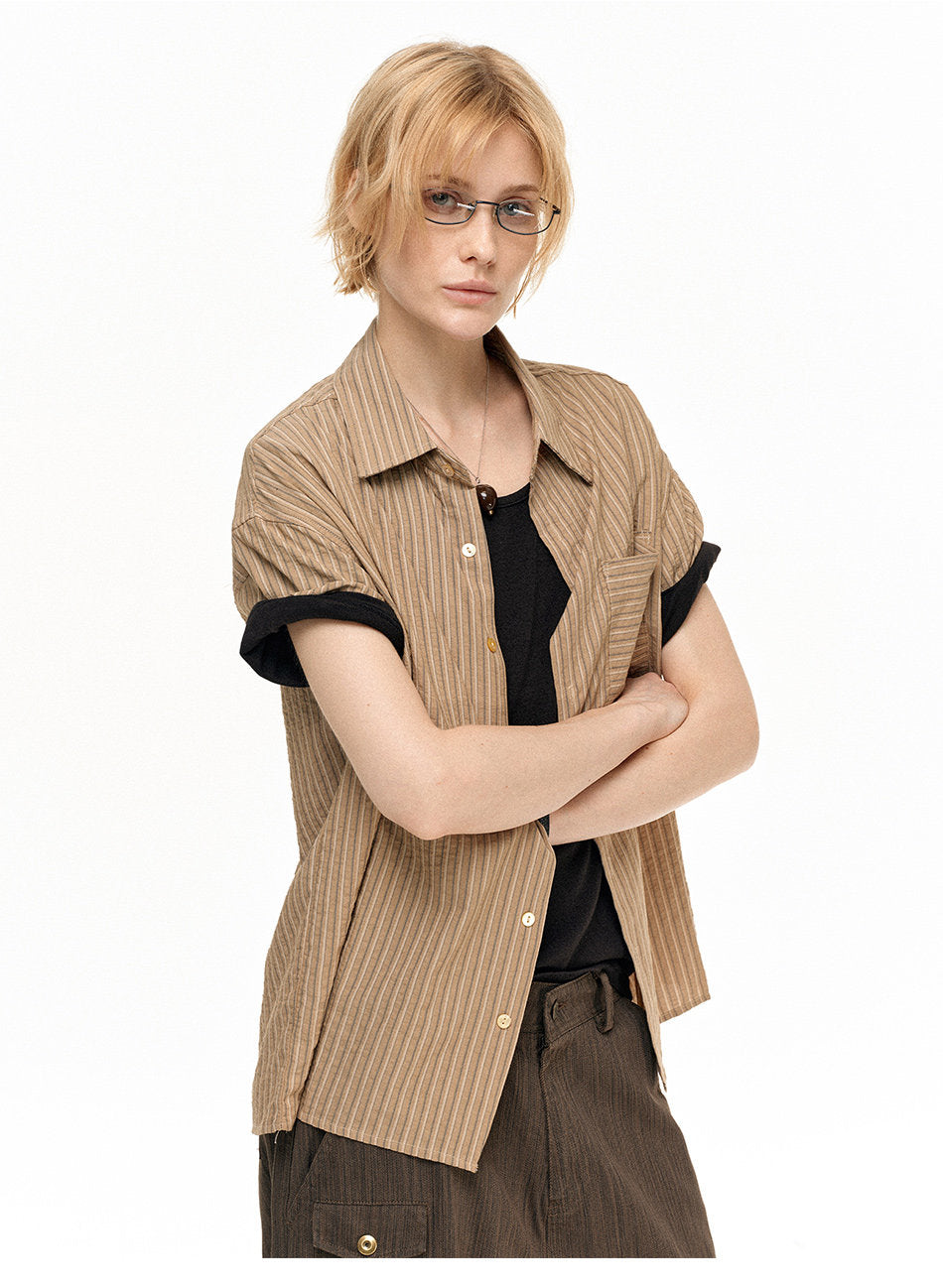 Unisex Vintage Striped Shirt