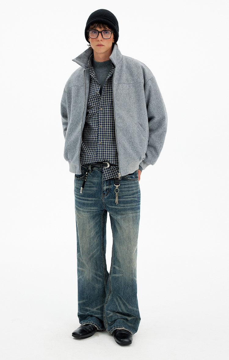 High-End Style Stand Collar Coat