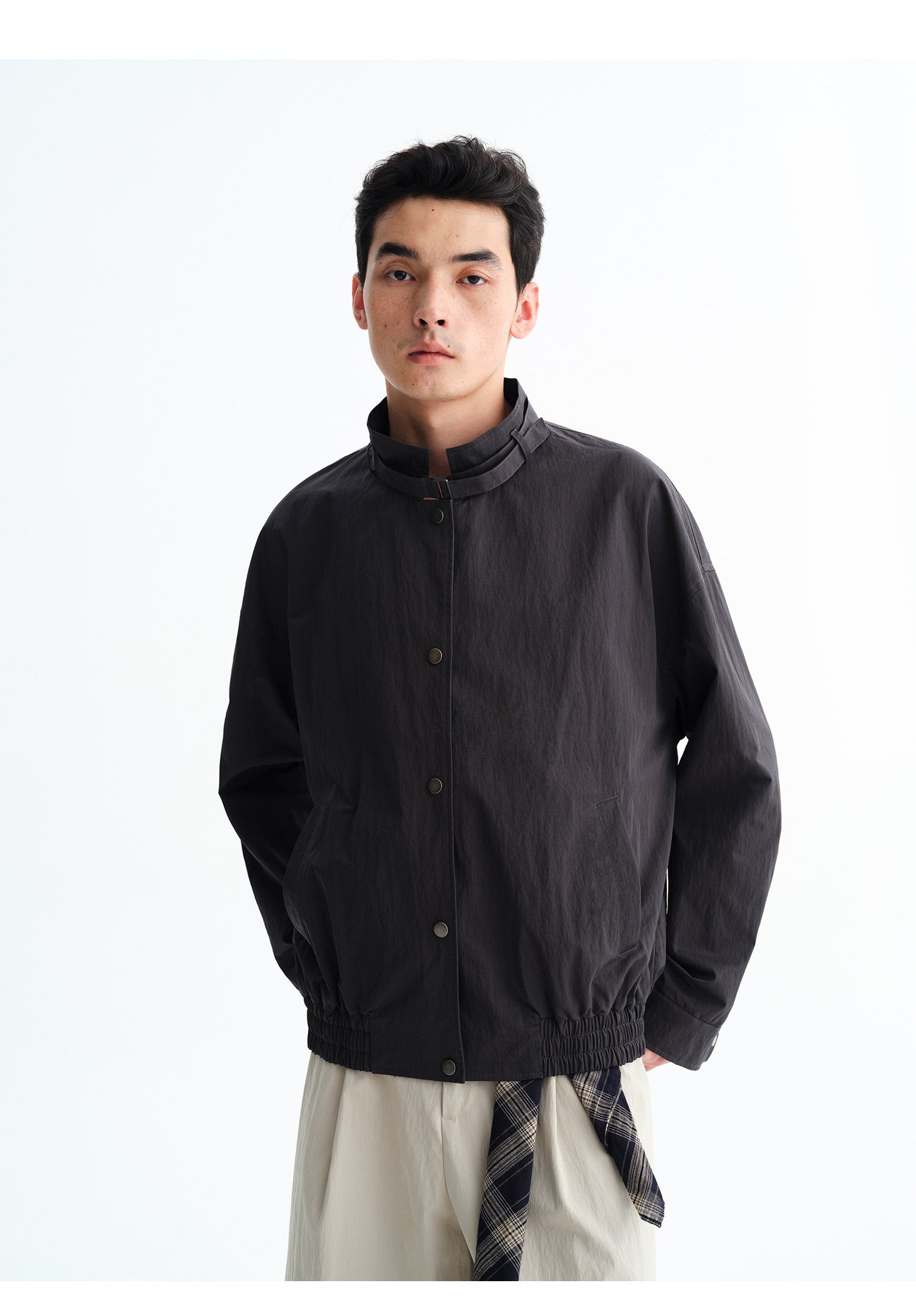 Collar Tie Washed Jacket