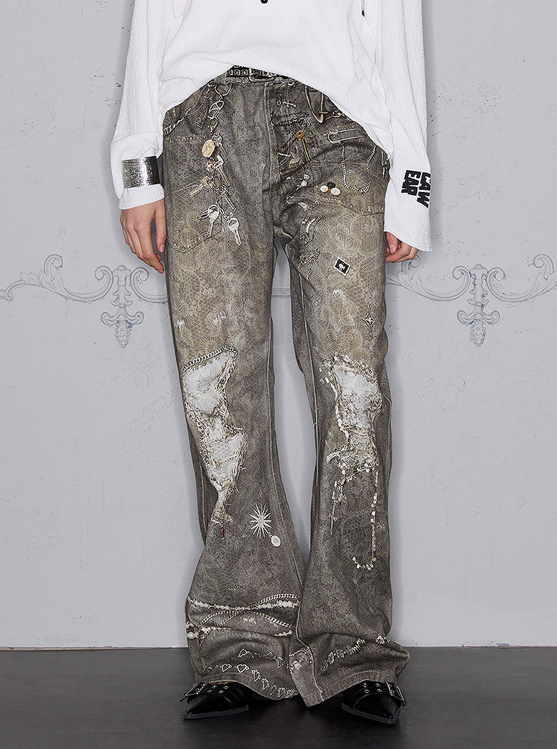 Original Print Design Slim Jeans