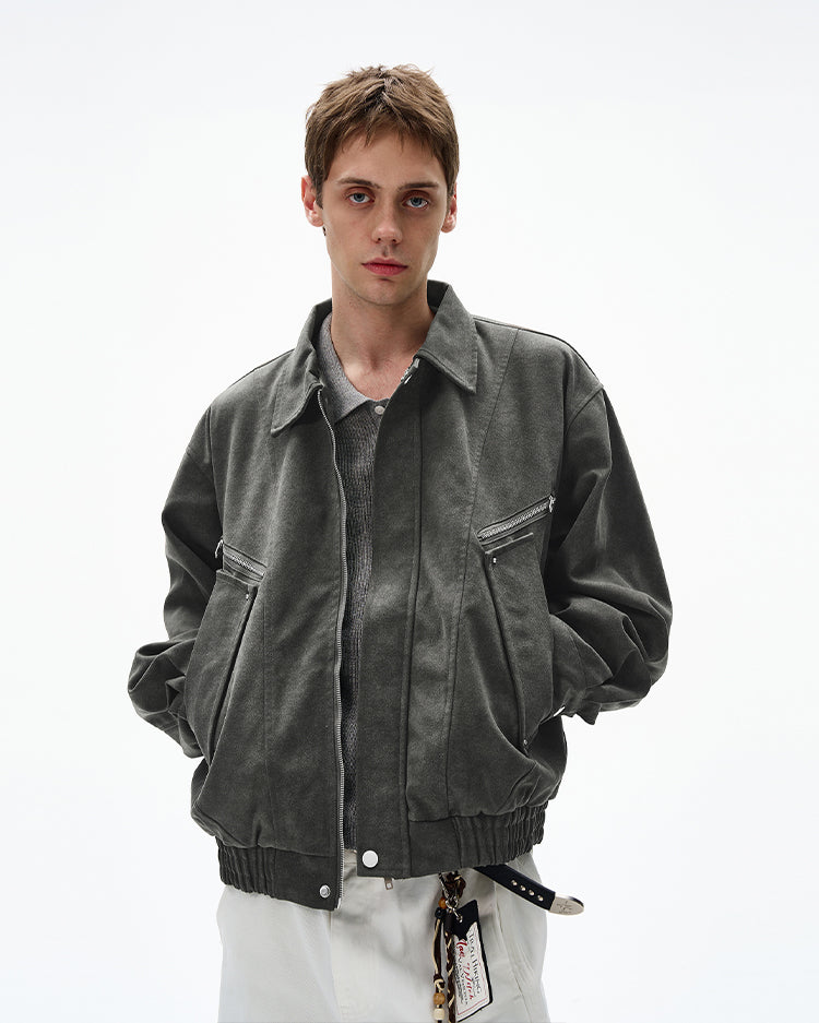 Retro Suede Work Jacket