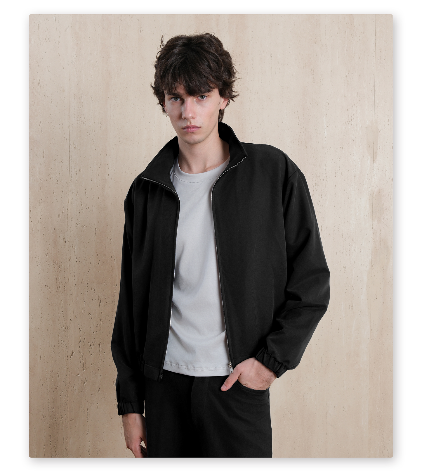 Suede Jacket &amp; Pants Set