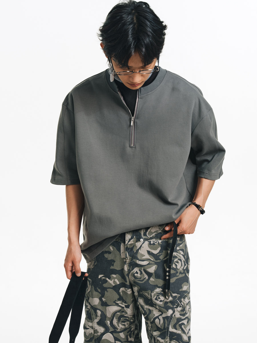 Air Layer Zipper T-Shirt
