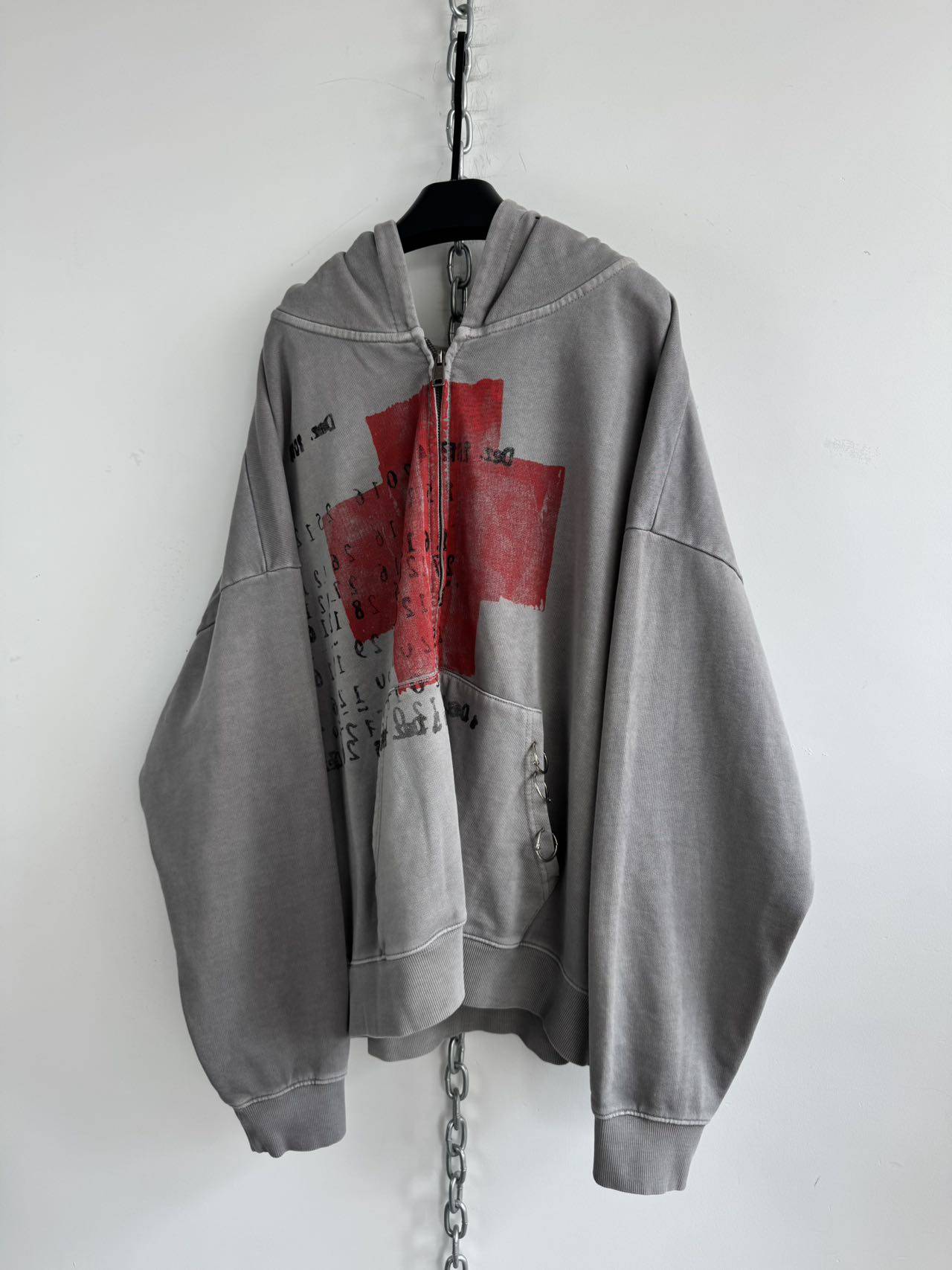 Terry Wash Finish Zipper Sweatshirt