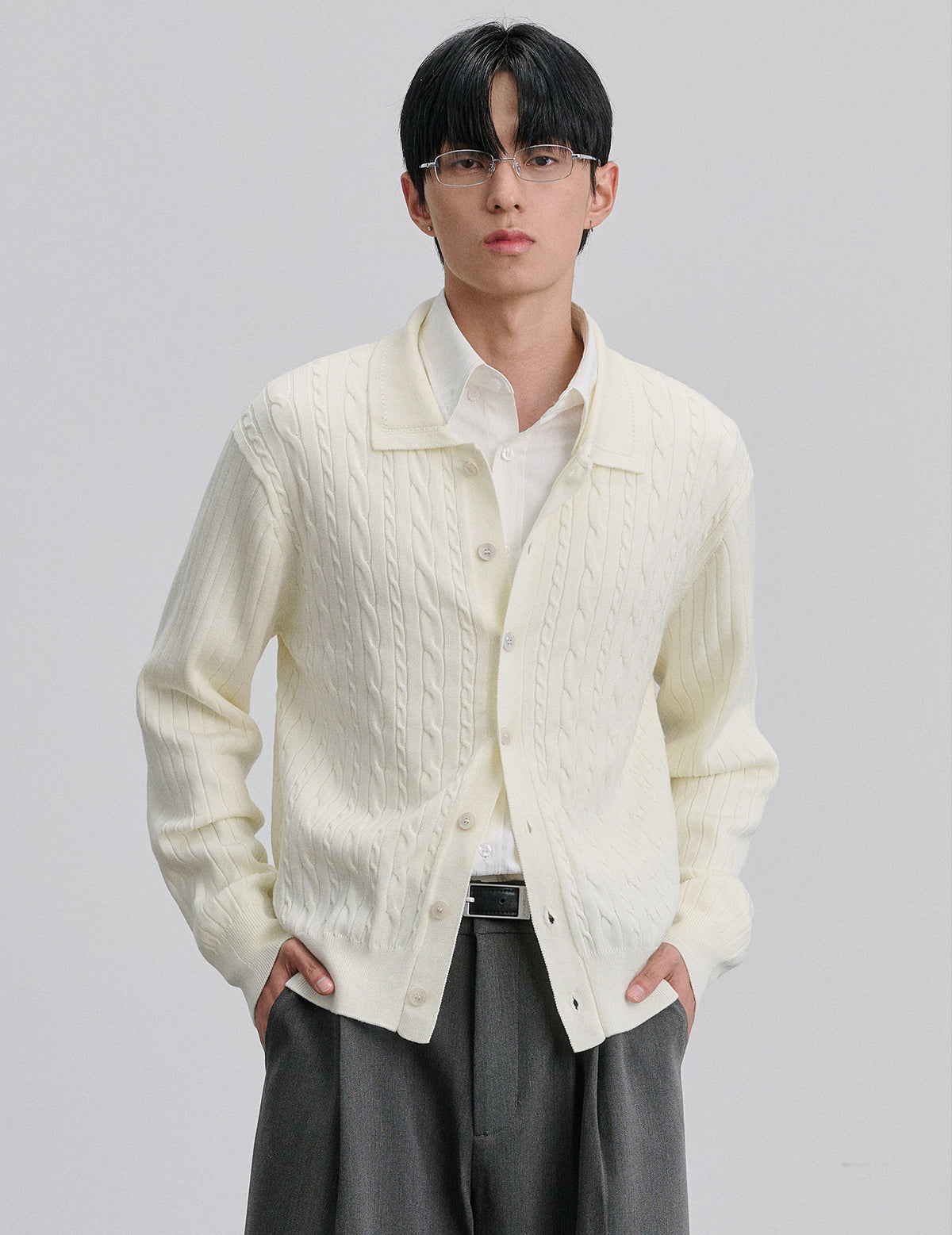 Cable-Knit Cardigan