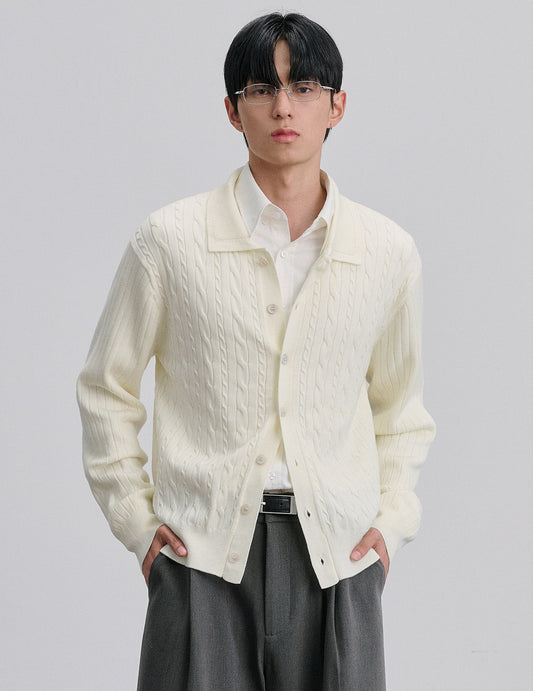 Cable-Knit Cardigan