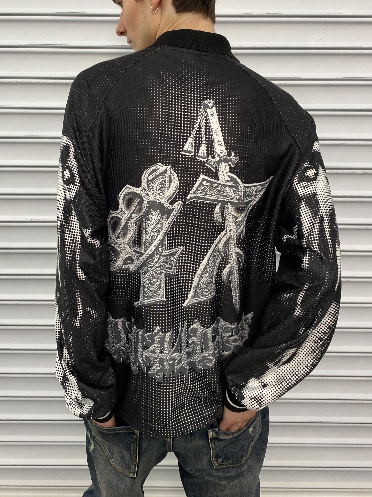 Printed Sports Polo Shirt