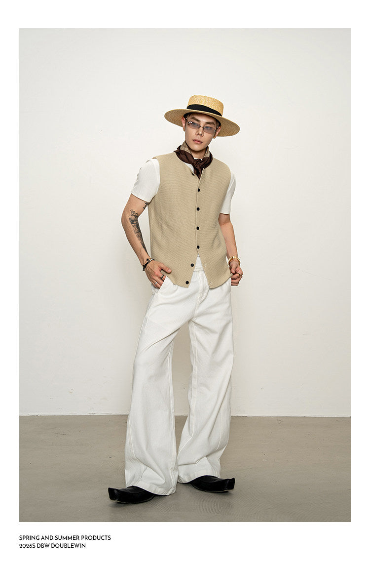 Breathable knit vest
