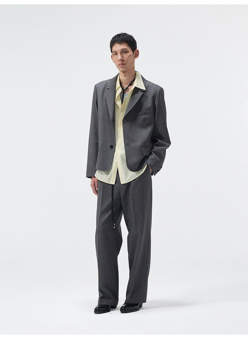 Notch Lapel Two-Button Jacket