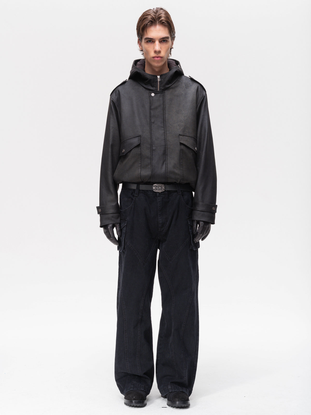 Blackout Suede-Cotton Jacket
