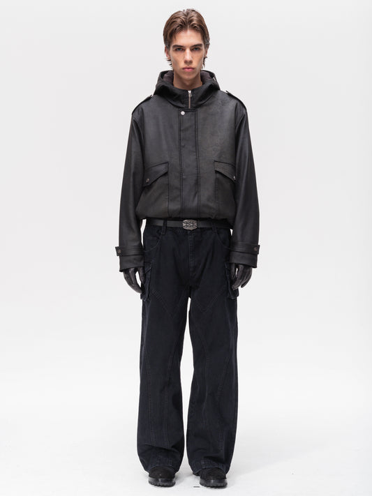 Blackout Suede-Cotton Jacket