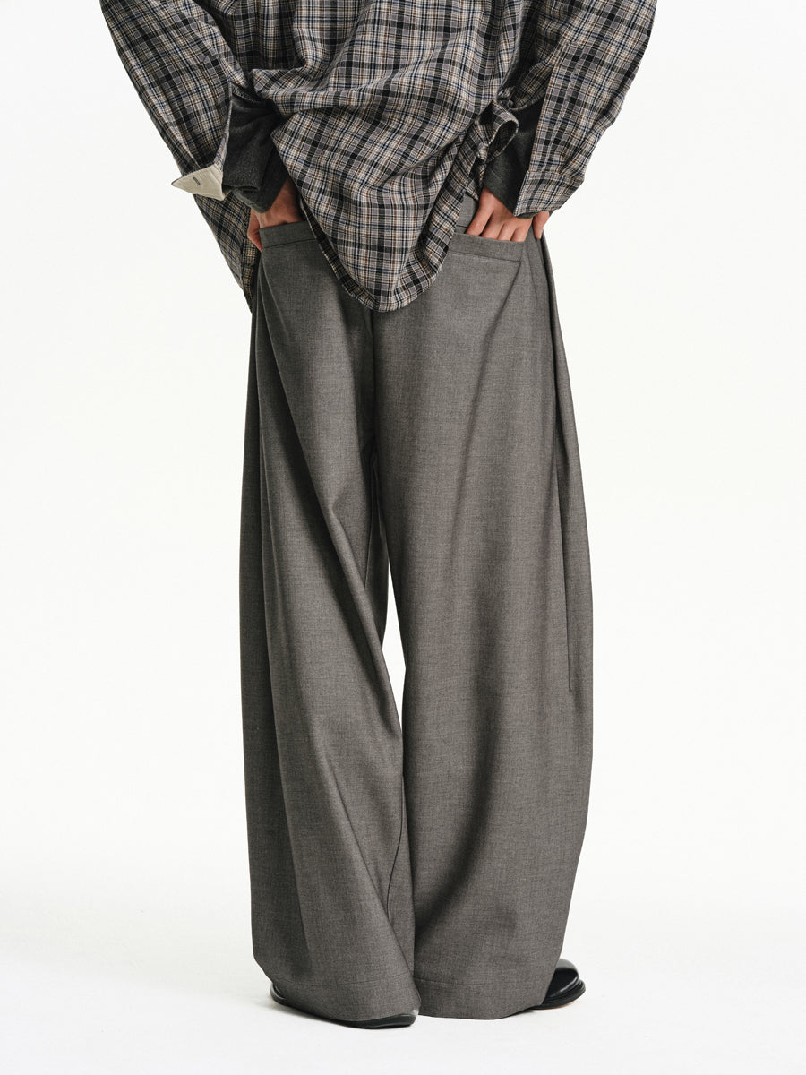 Wide-Leg Casual Pants