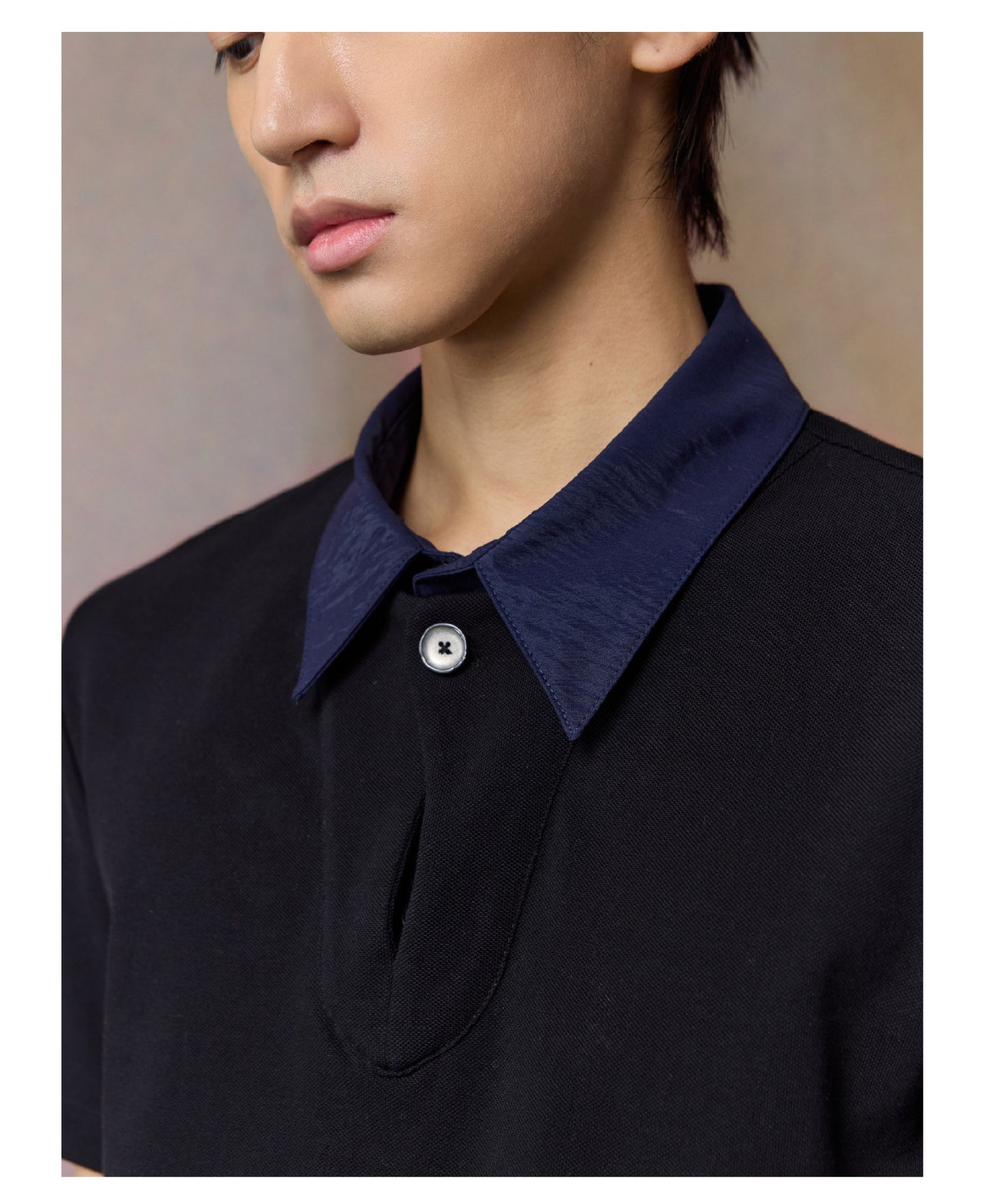 Faux Two-Piece Polo Shirt