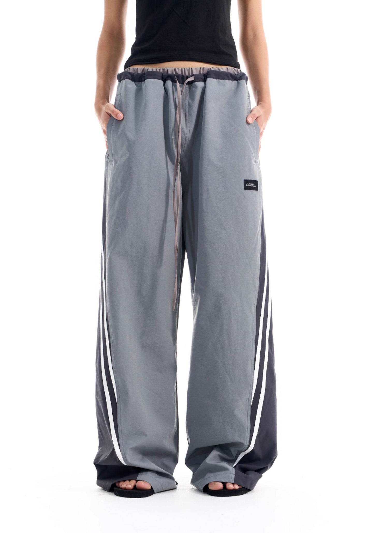 Striped Patchwork Casual Pants