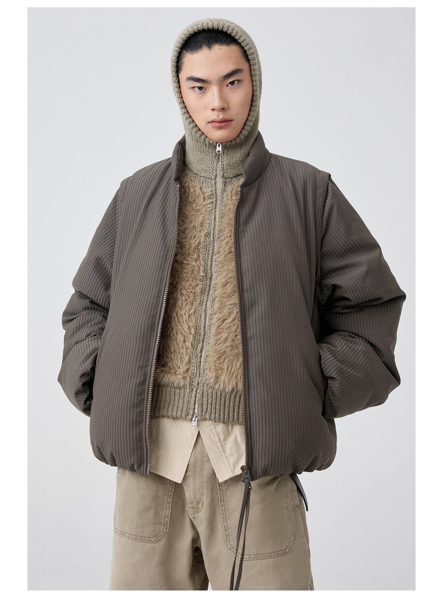 Detachable Sleeve Down Jacket