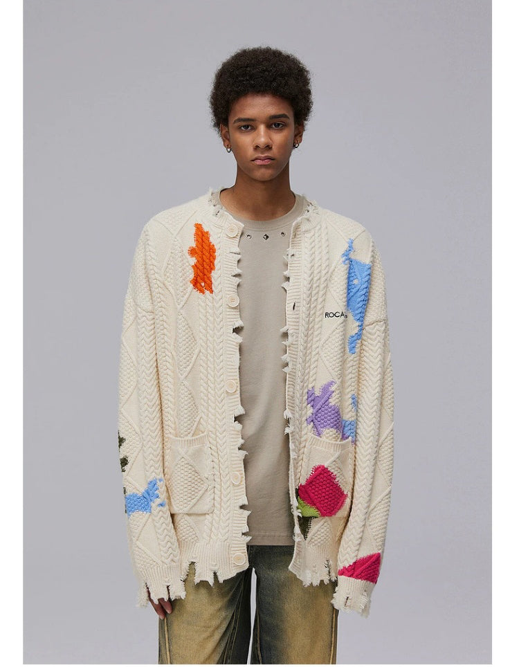 Graffiti Loose Cardigan