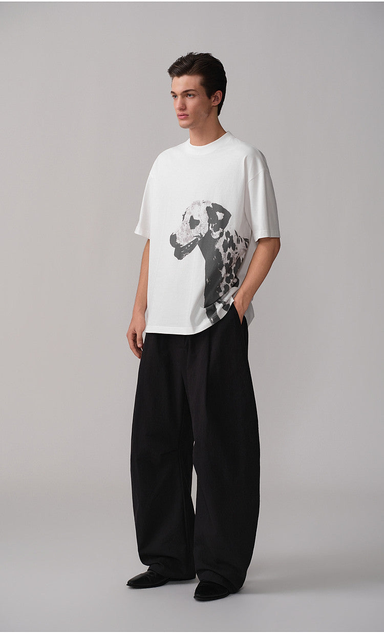 Simitara Pleated Elastic-Waist Casual Work Pants