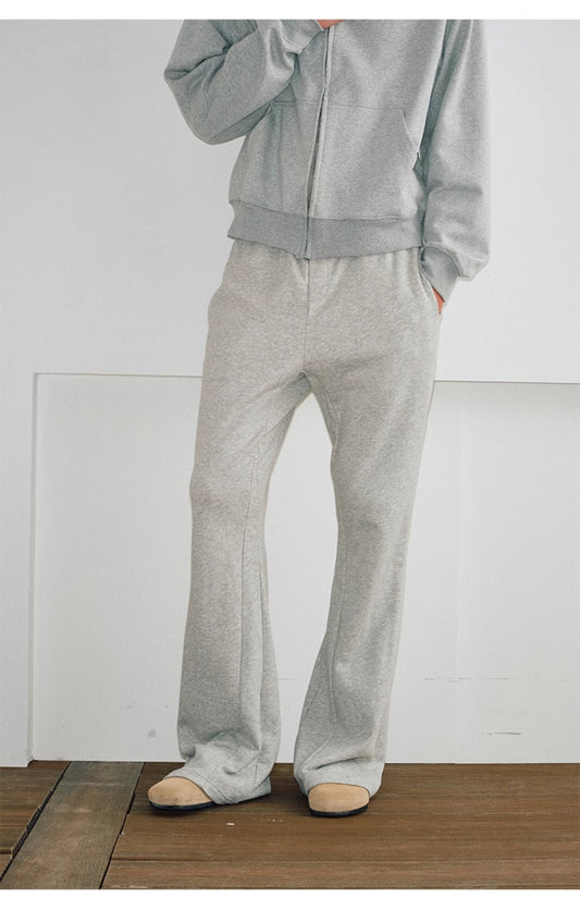 Split-cut sweatpants