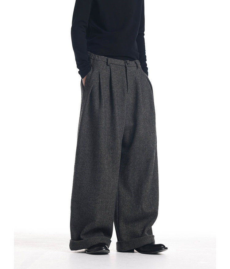 Wide Leg Loose Fit Casual Pants