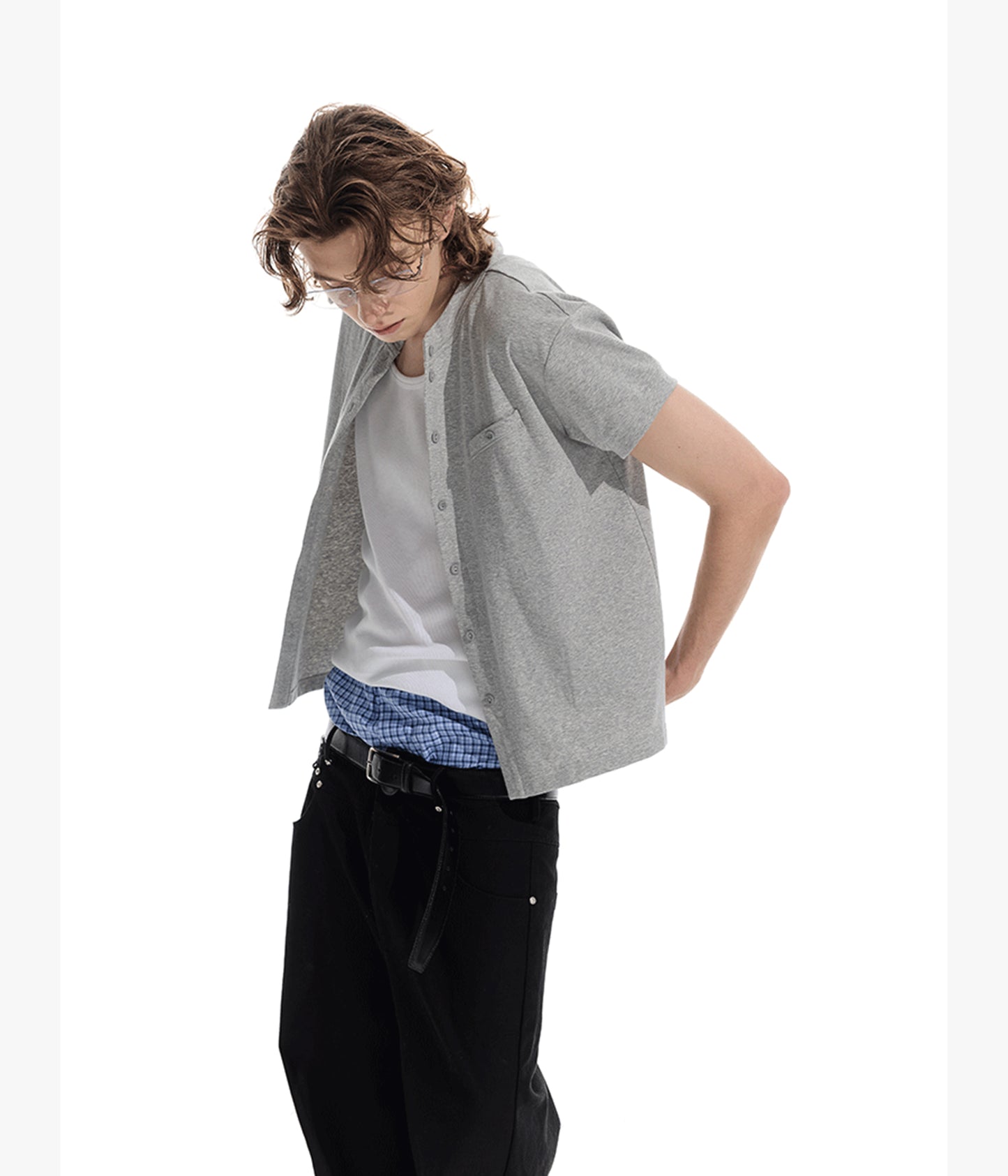 Straight Shoulder Cardigan