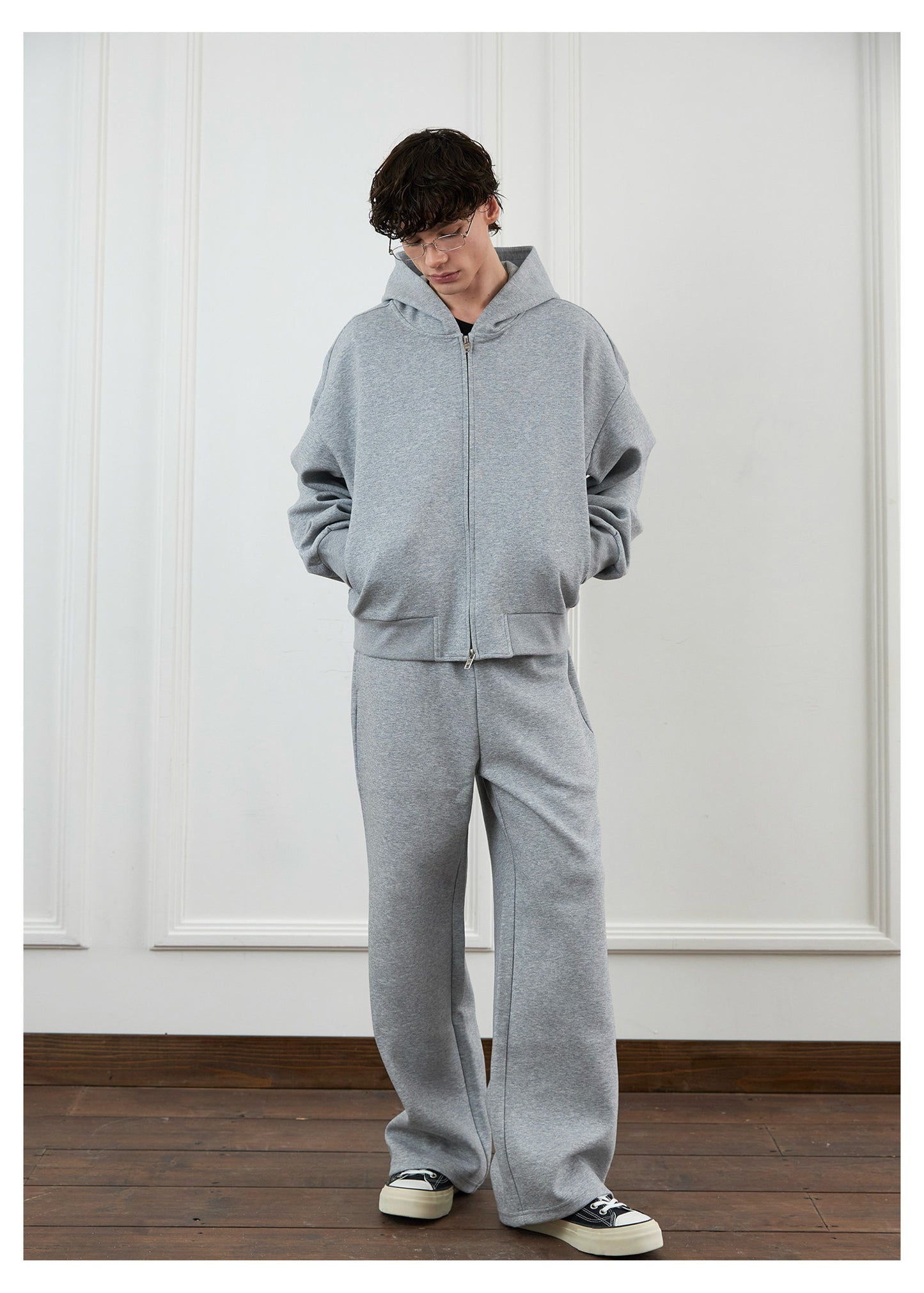 Stand-Up Hooded Sweatshirt Set