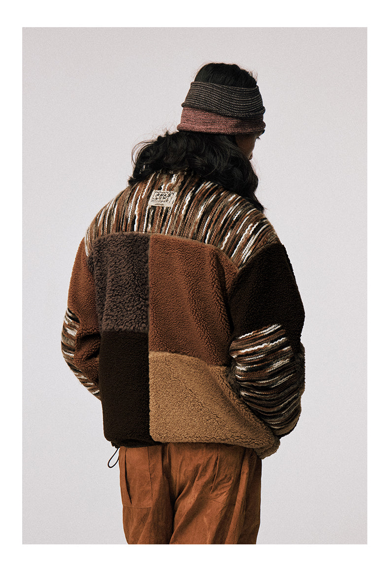 Lambswool Stand Collar Jacket