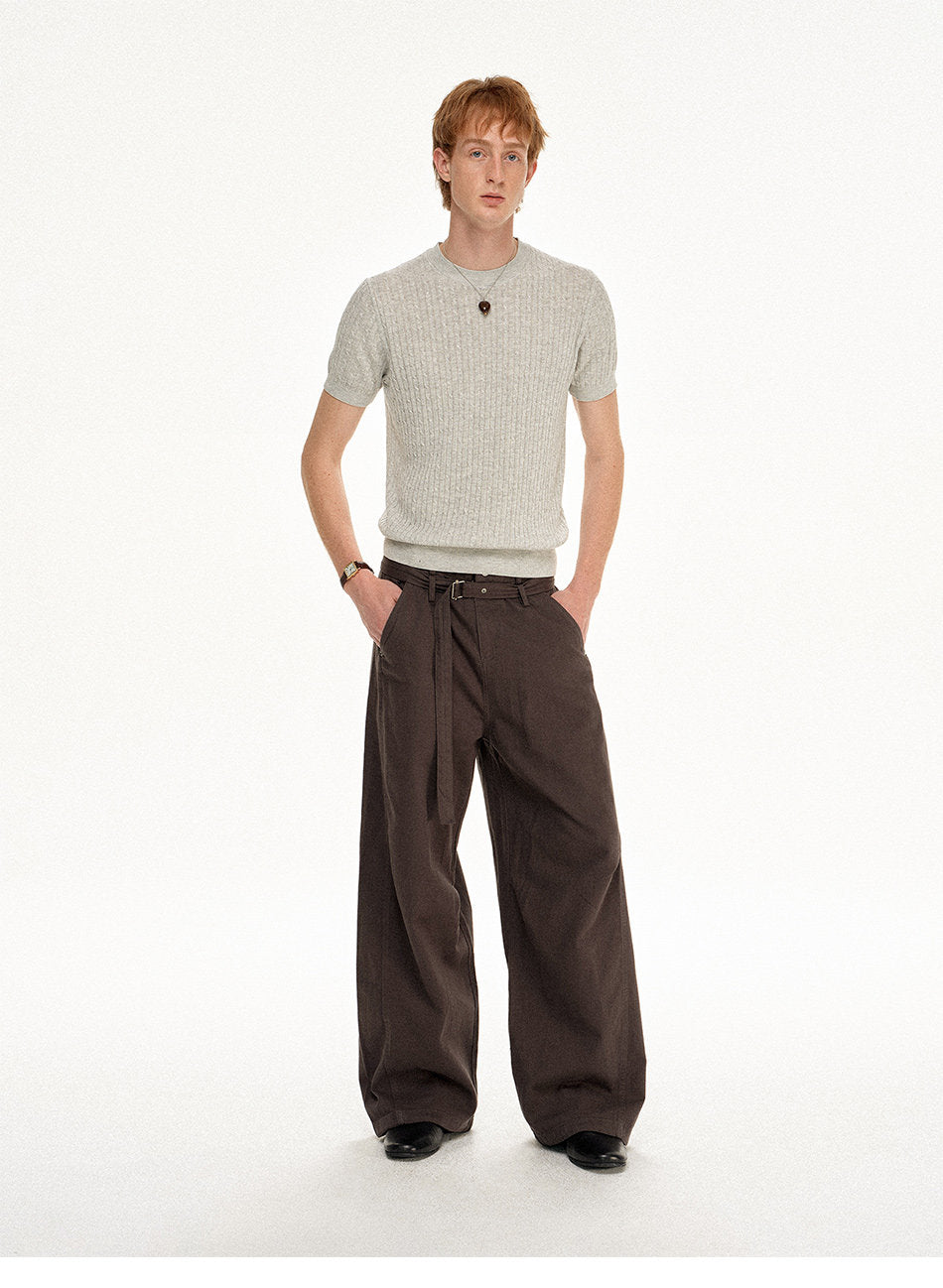 Niche Design Knit Shirt
