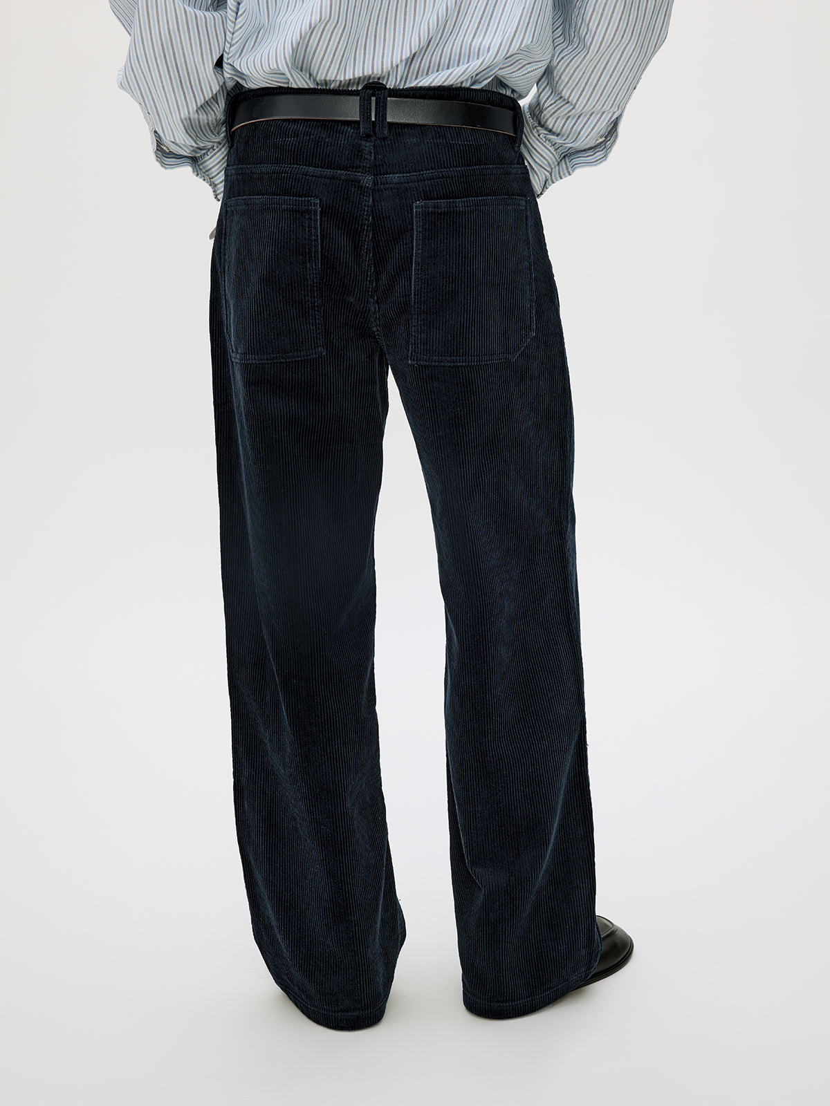 Wash-processed Straight Casual Pants