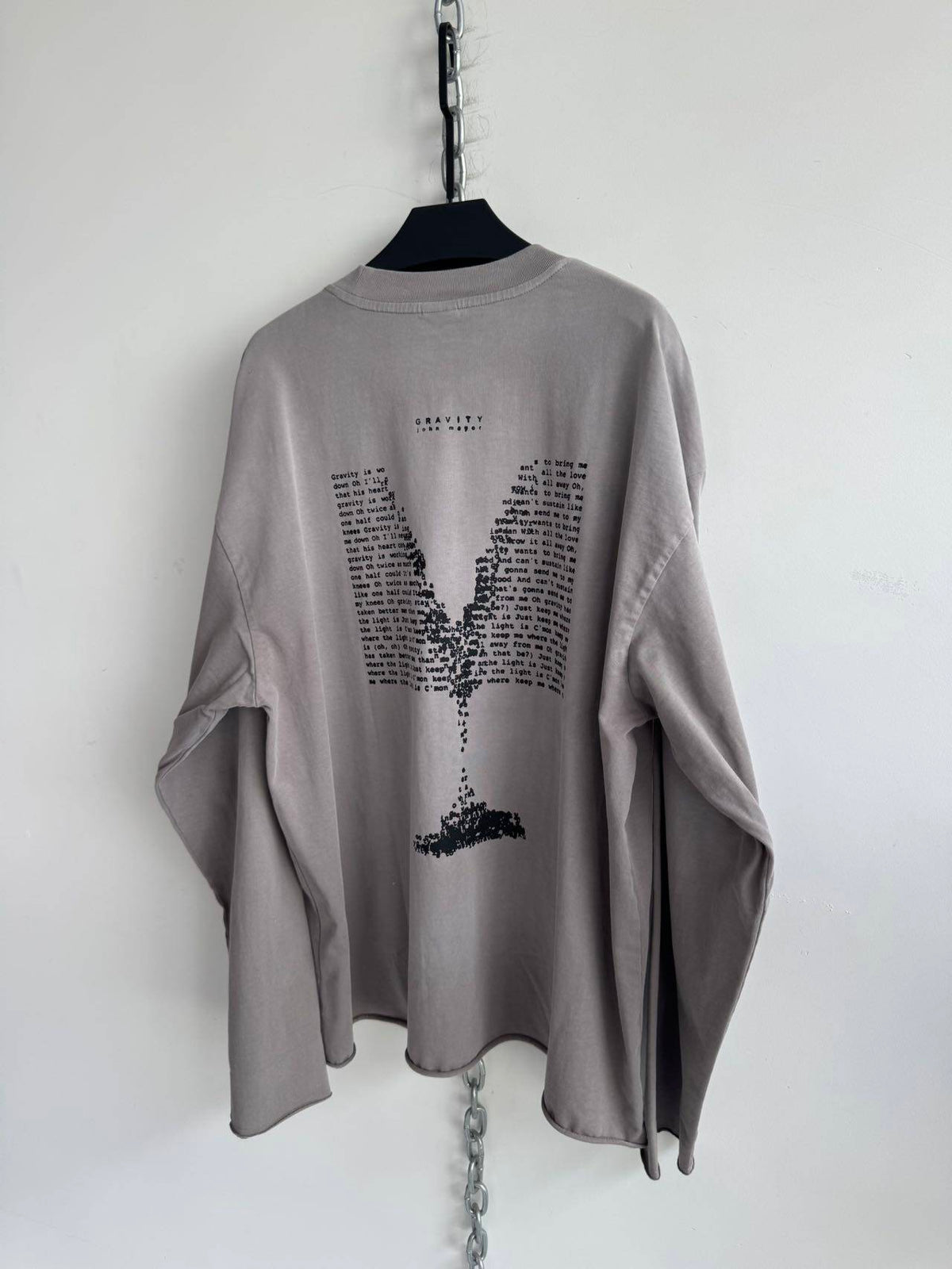 Wash-Finished Tear-Away Edge Street T-Shirt