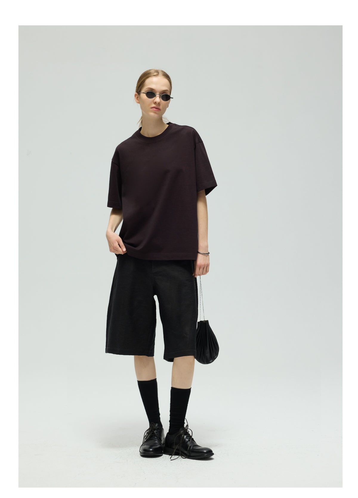 Basic Solid Color Stitch T-Shirt