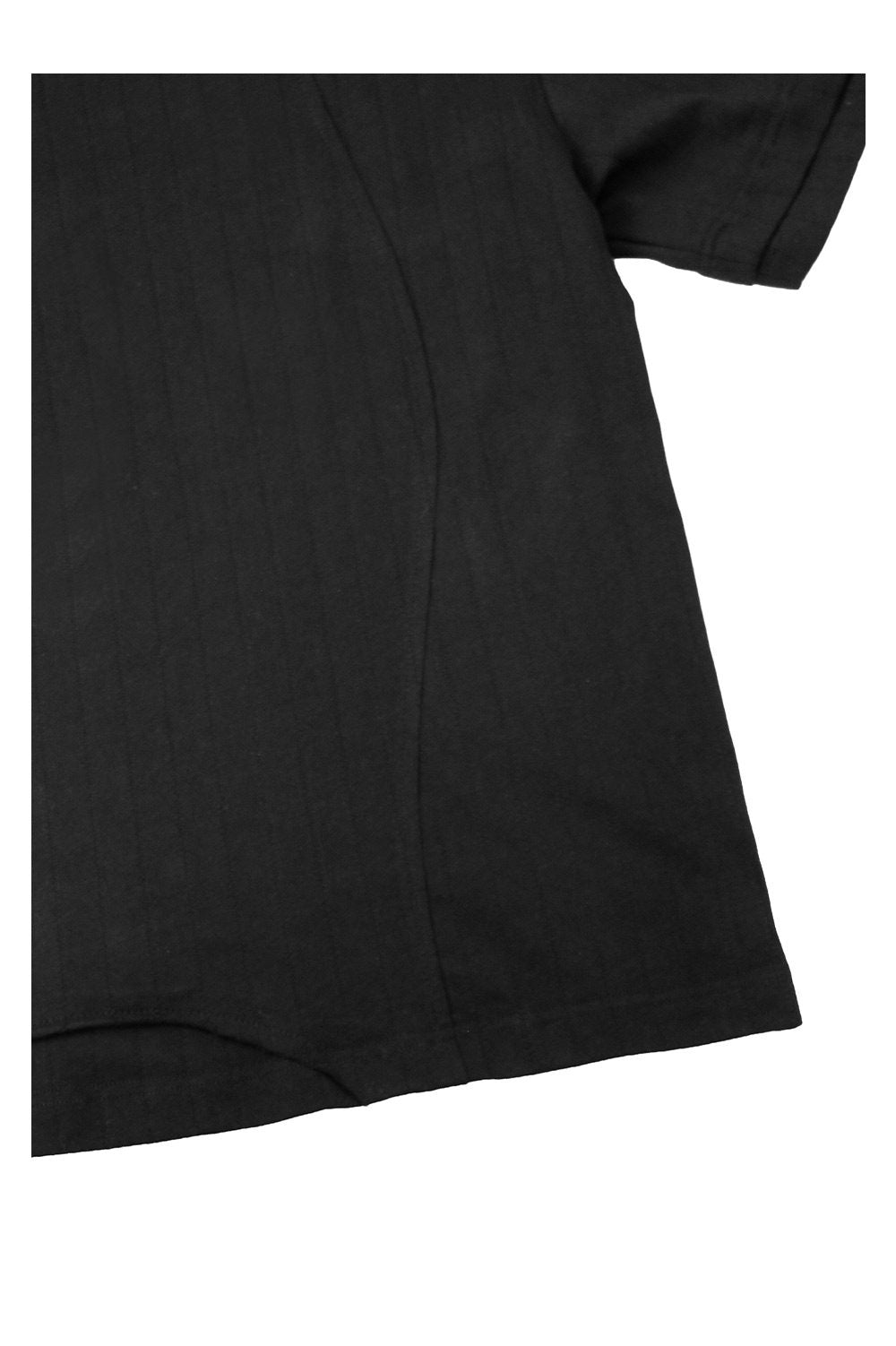 Hooded Henley-neck T-shirt