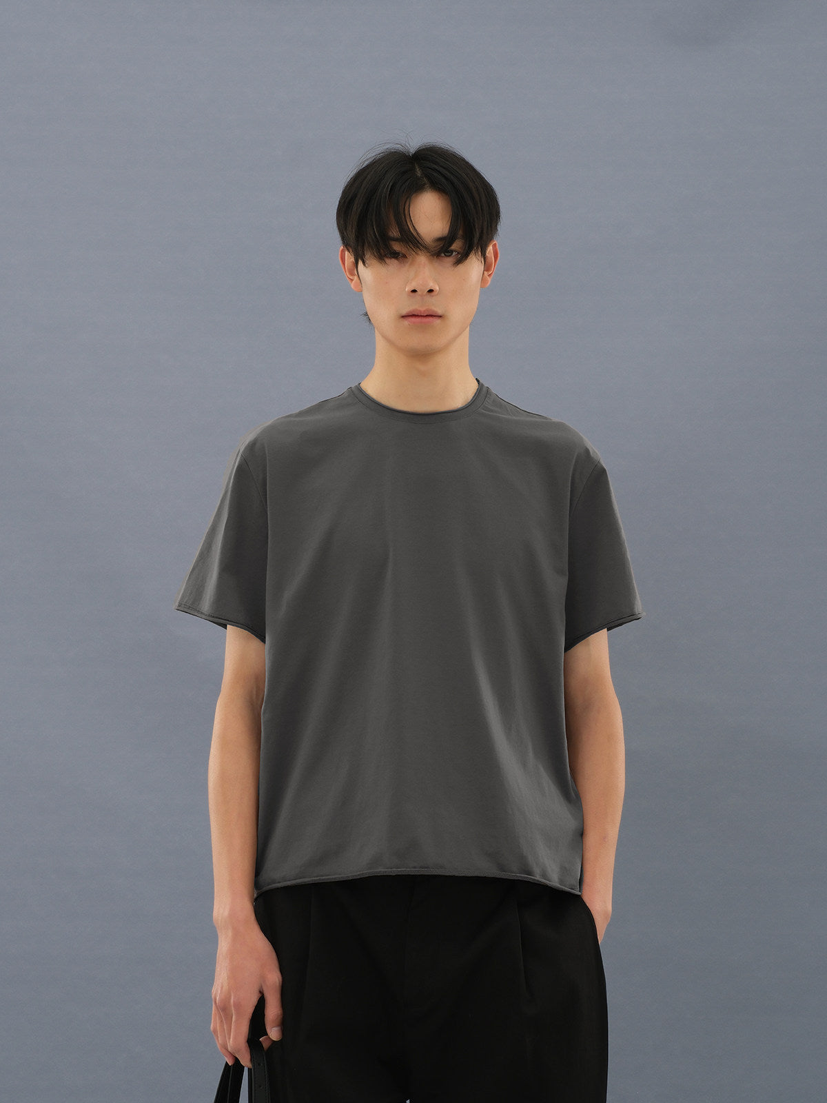 Rolled-Edge Cotton T-Shirt
