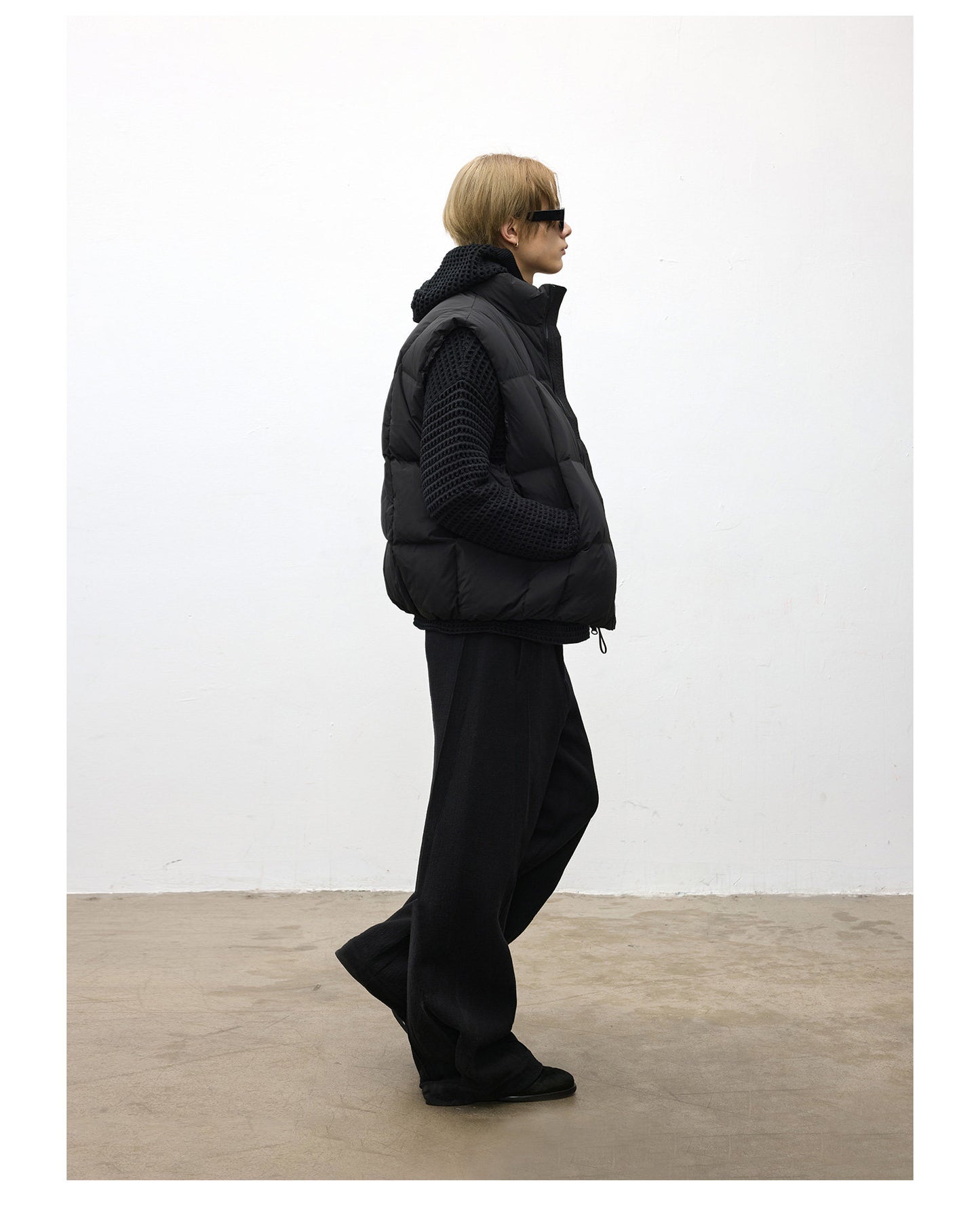 Stand Collar Down Vest