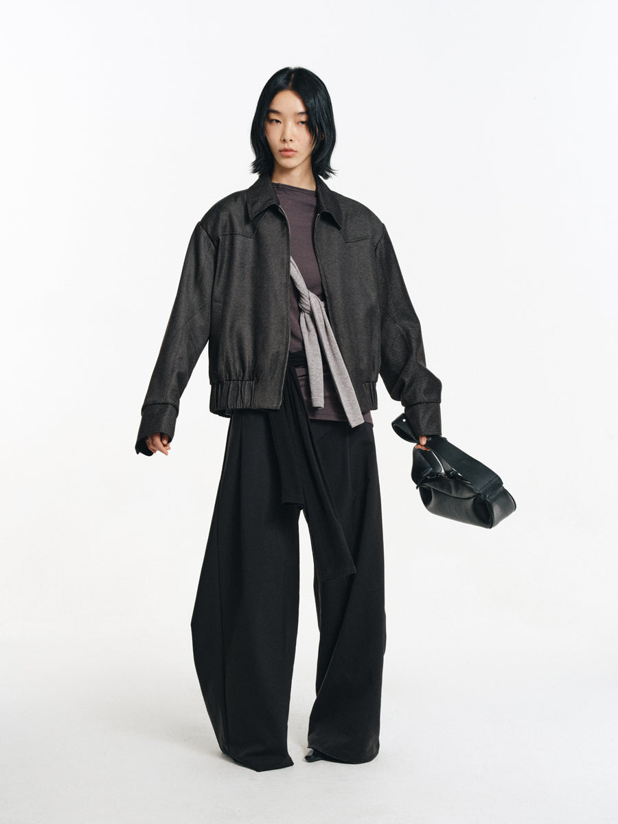 Short-length padded jacket