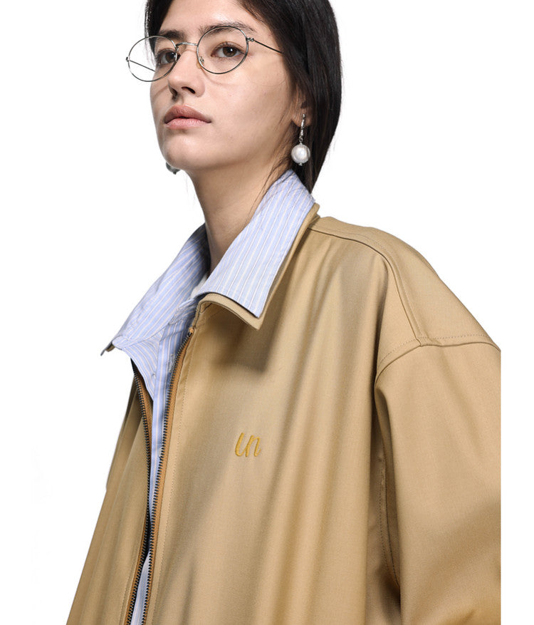 Faux Two-Piece Striped Patchwork Short Jacket