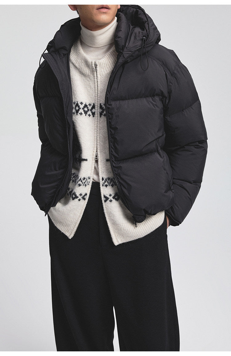 Waterproof Nylon Hooded Down Jacket