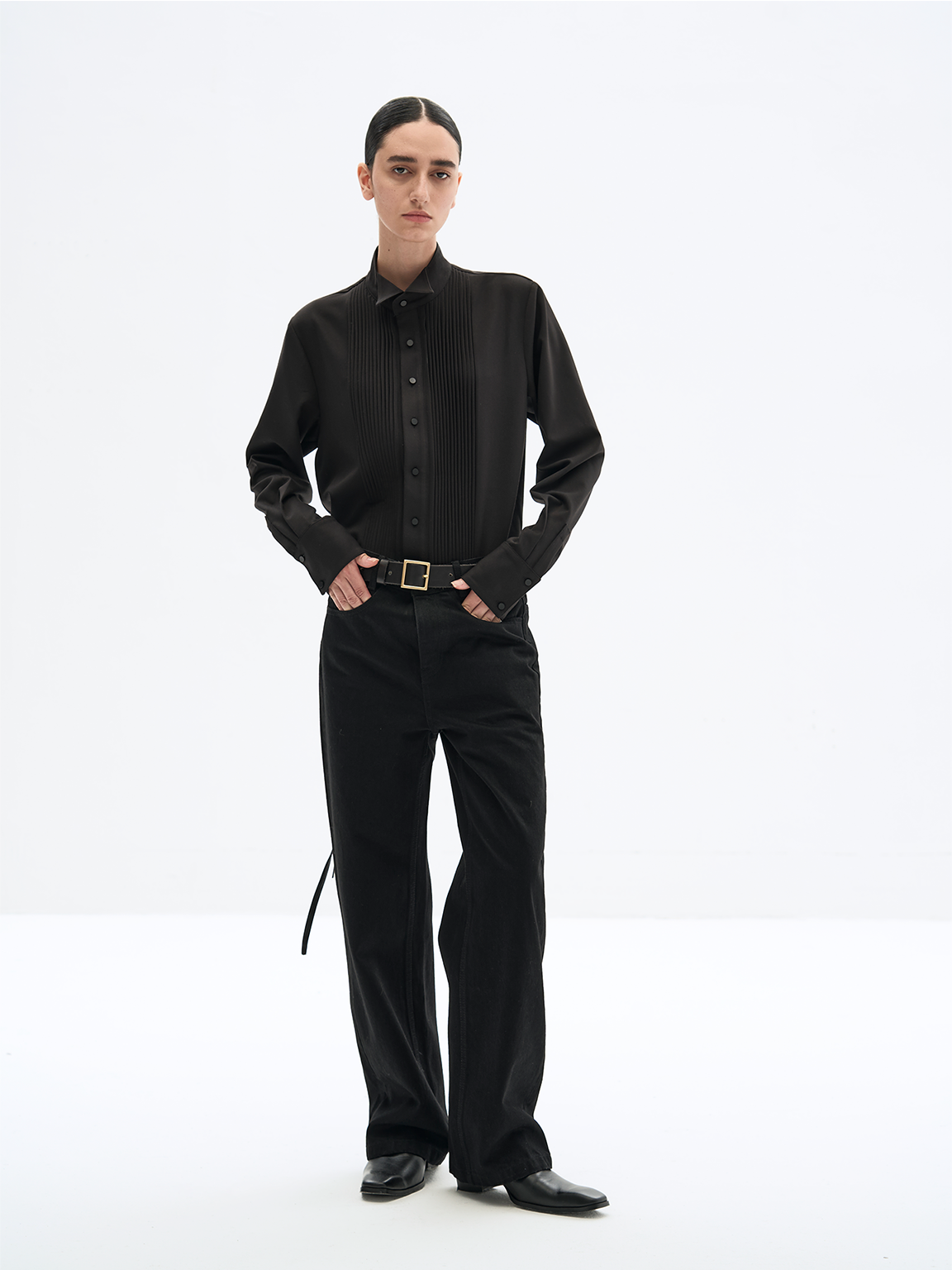 Accordion Pleat Shirt