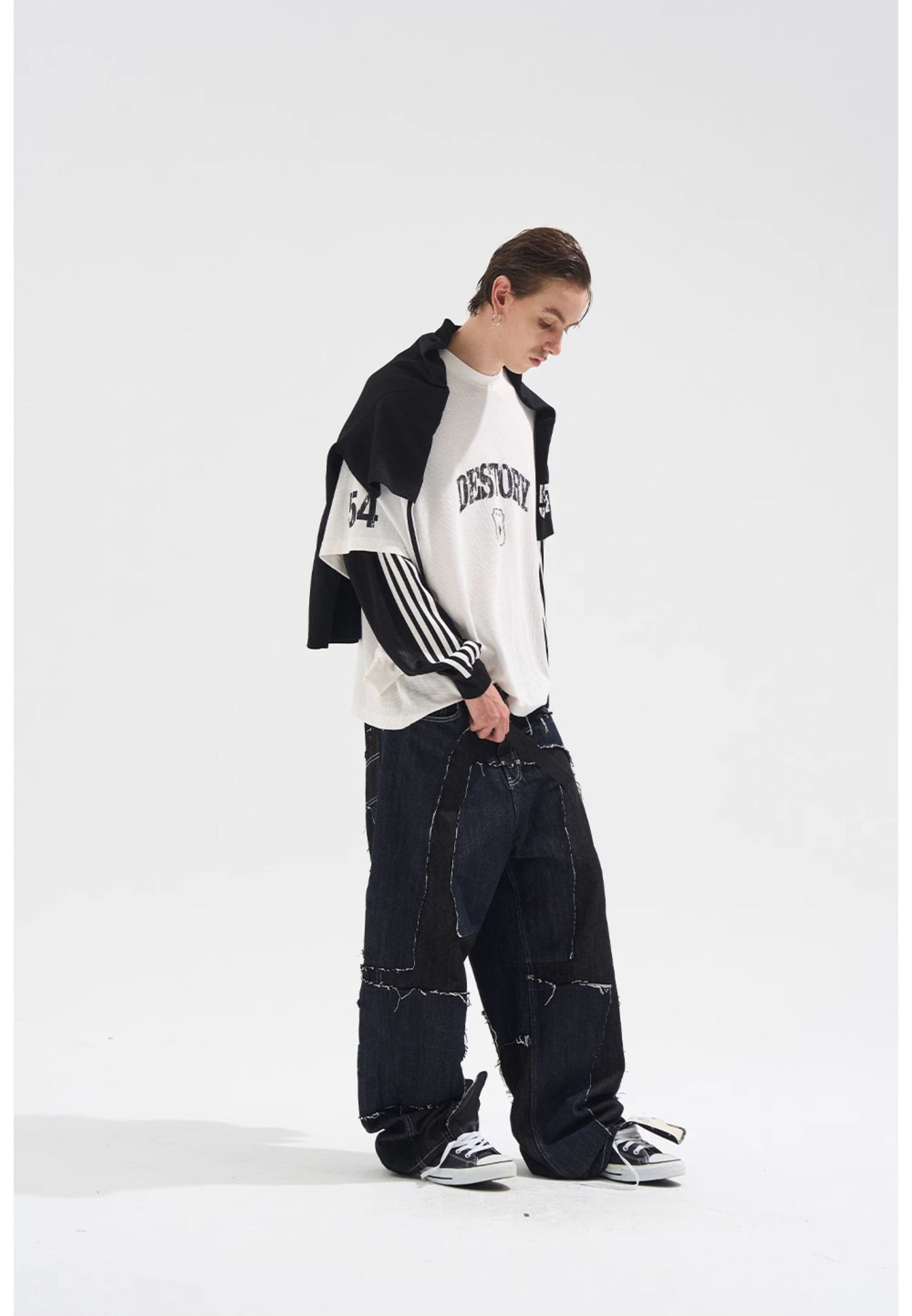 Fake Two-Piece Stitch T-Shirt