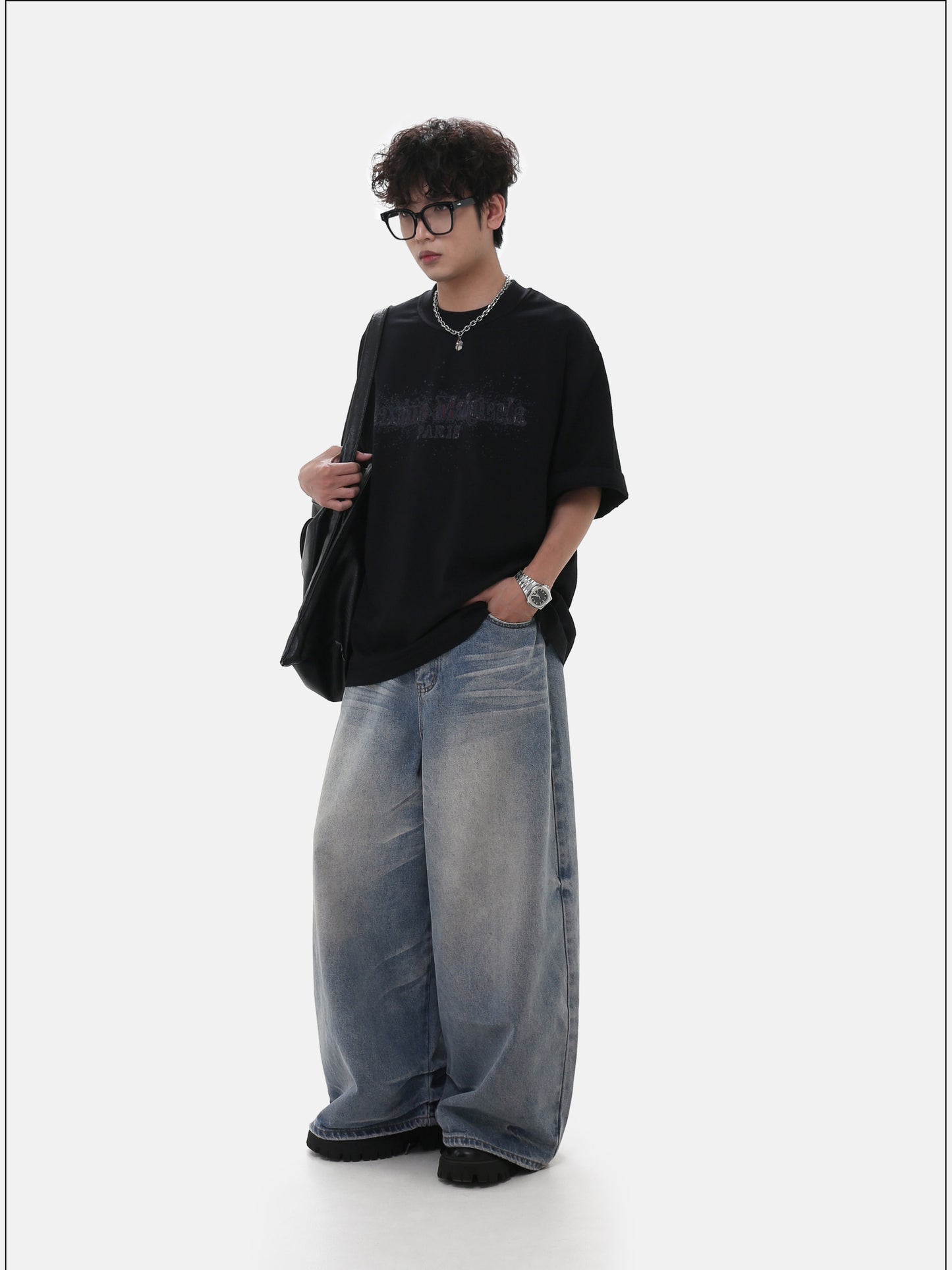 Retro Distressed Jeans