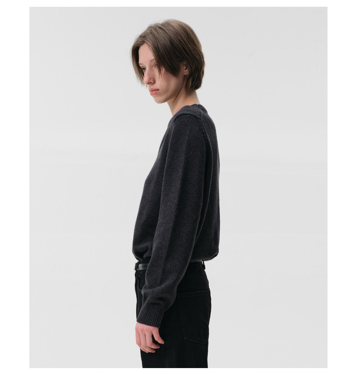 Two-Tone Fake Two-Piece Knit